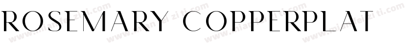 Rosemary Copperplat字体转换